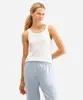 regata de pijama feminina avulsa just chilling canelada off white P