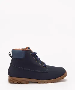bota infantil com zíper azul marinho 29