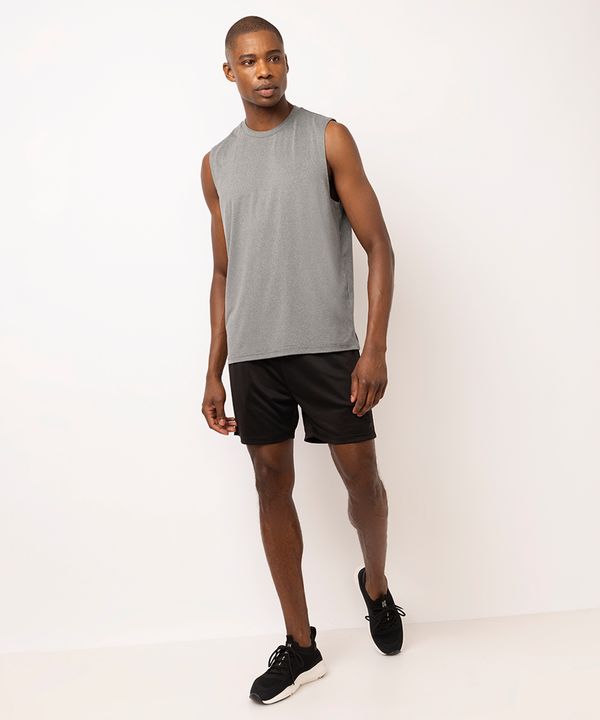 short masculino esportivo preto M