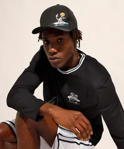 Boné Aba Curva Space Jam Preto Único