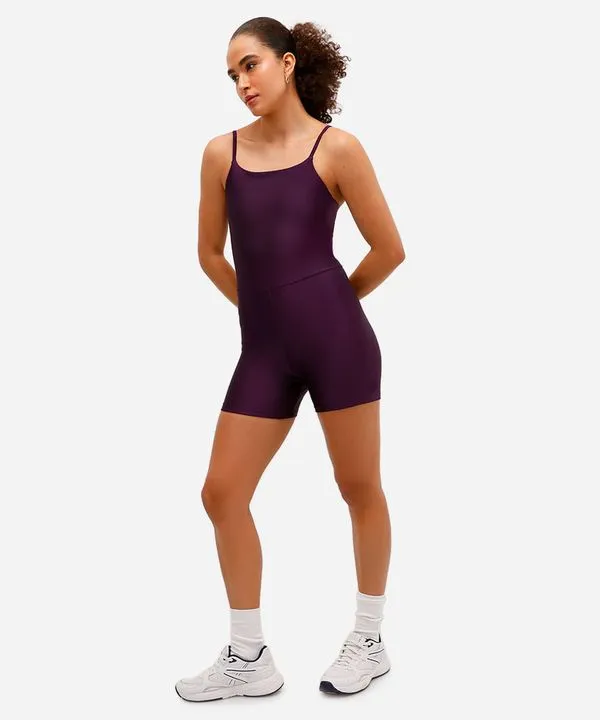 macaquinho feminino alças finas esportivo roxo M