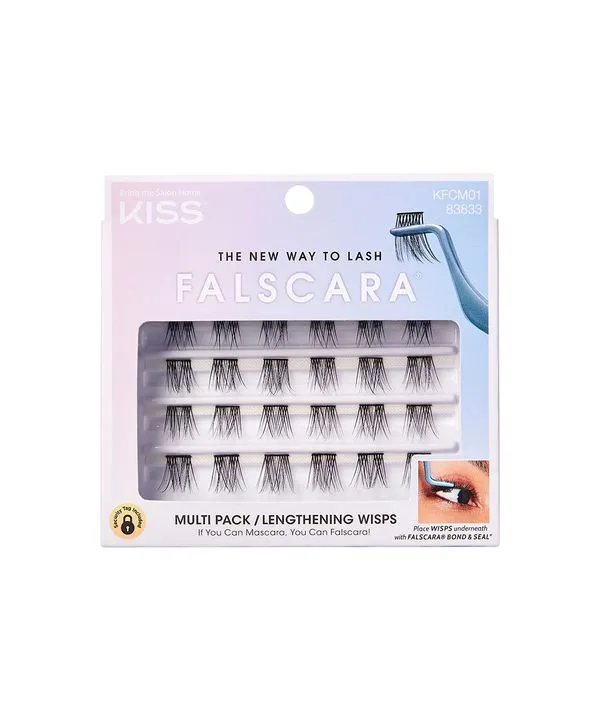 cílios kiss falscara multipack lengthening wisps preto UNICO