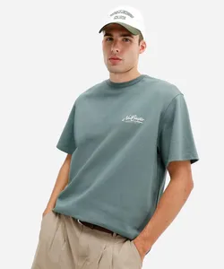 camiseta masculina com algodão new chapter verde GG
