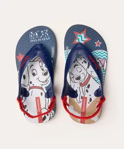 chinelo infantil 101 dálmatas ipanema azul 17-18