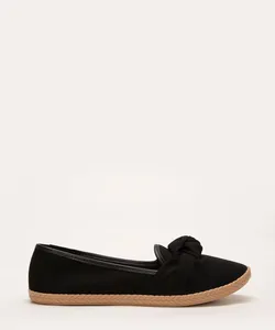 slipper com nó moleca preto 39
