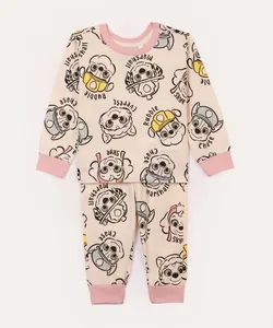 pijama infantil longo patrulha canina bege 2