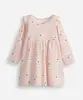 vestido infantil manga longa gatinha rosa 1
