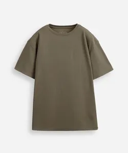 camiseta juvenil texturizada manga curta verde 12