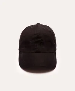boné aba curva feminino com bordado preto UNICO