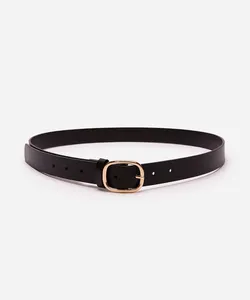 cinto feminino fivela redonda preto 85CM