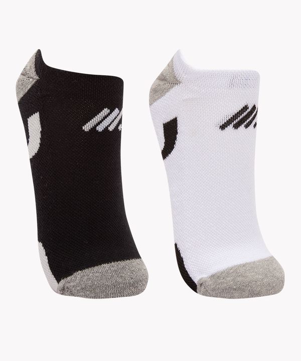 kit de 2 meias sapatilha training branco 39-43