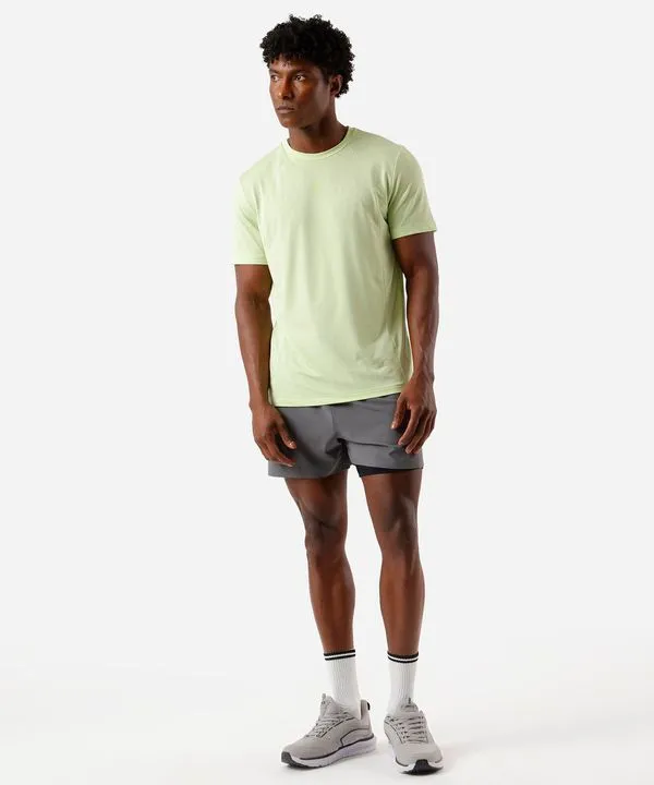 camiseta slim masculina esportiva verde G