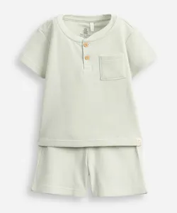 conjunto texturizado infantil verde 18-24