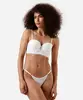 calcinha biquíni de laise floral off white GG