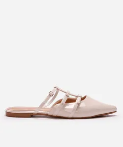 mule bico fino com fivelas oneself off white 36
