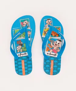 chinelo infantil turma da mônica ipanema azul 23-24