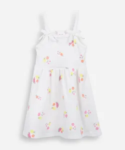 vestido infantil frutas algodao off white 4