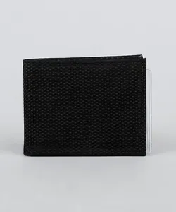 Carteira de Couro Masculina Preta Único