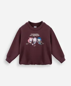 moletom balonê infantil guerreiras do kpop vinho 6