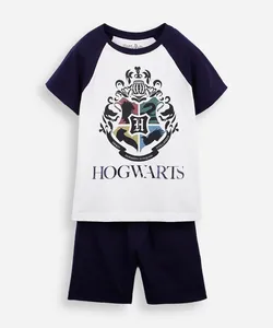 pijama curto infantil de algodão harry potter off white 12