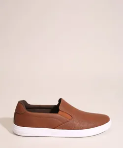 Tênis Masculino Slip On Furos Oneself Caramelo 38