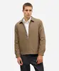jaqueta masculina com bolsos marrom GG