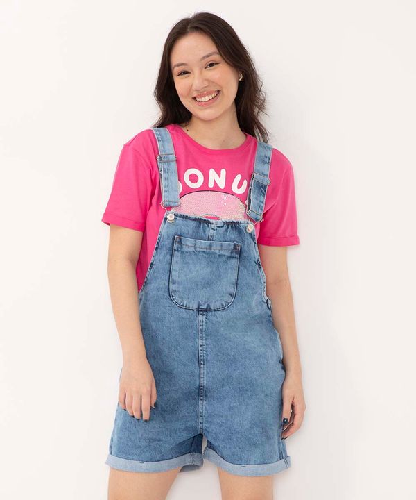 jardineira juvenil jeans com bolso azul médio 16