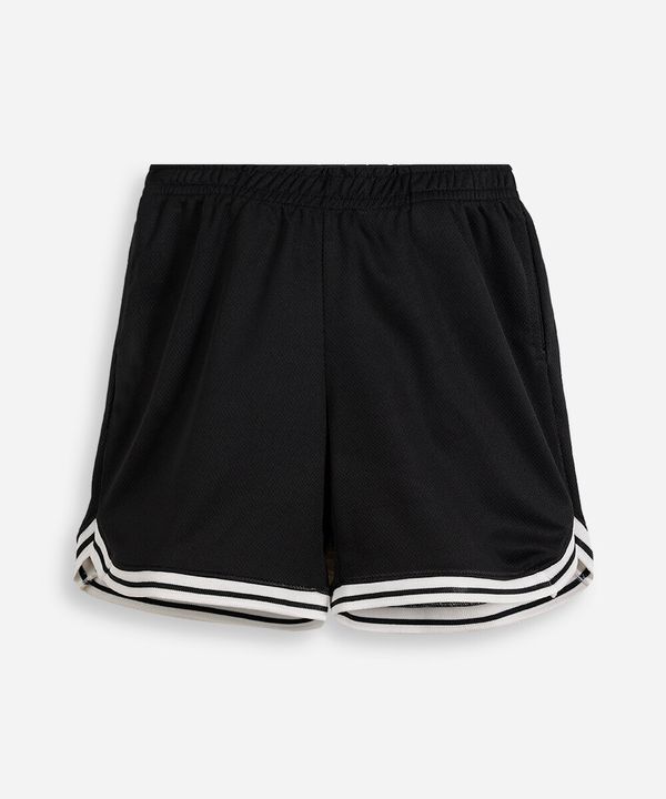 bermuda esportiva infantil texturizada preta 6