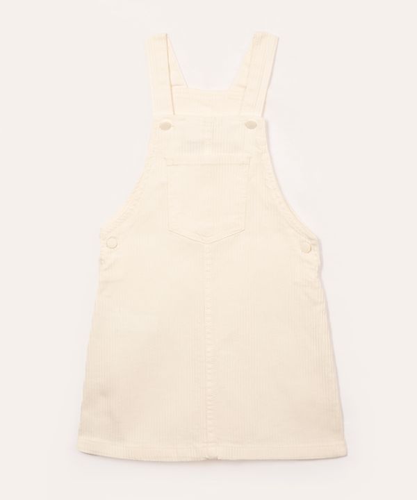 salopete infantil cotelê off white 10