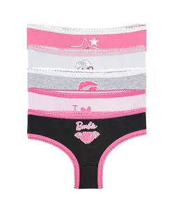 Kit de 5 Calcinhas Barbie Multicor 8