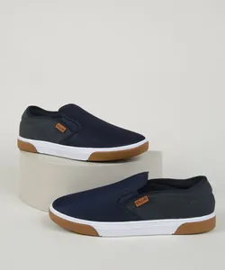 Tênis Masculino Ollie Slip On Azul Marinho 40