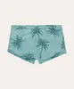 sunga boxer coqueiro proteção uv verde GG