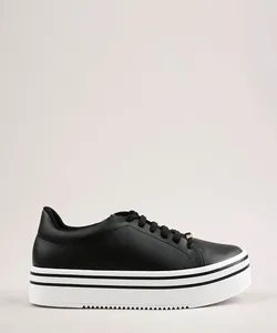 Tênis Feminino Vizzano Flatform Preto 34