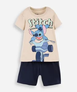 conjunto infantil curto stitch colorido 5