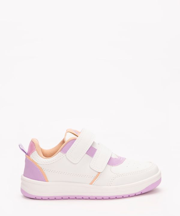 tênis infantil com velcro lilás 29