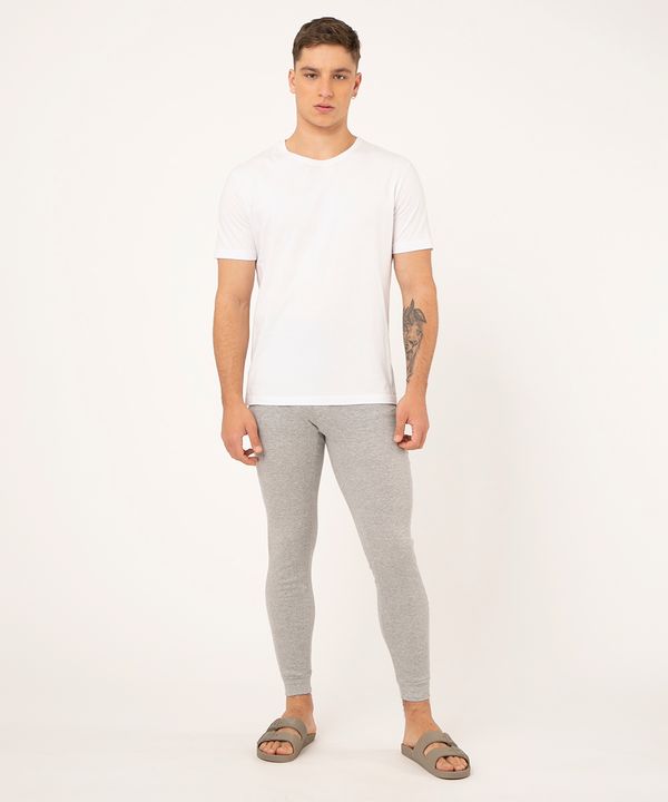 calça de pijama ceroula mash cinza mescla G