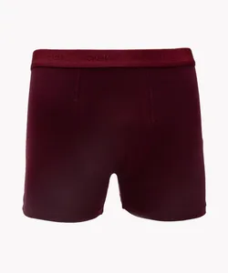 cueca boxer casual cós elástico vinho médio - VINHO MEDIO G