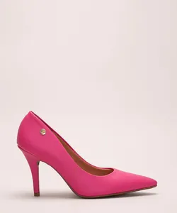 scarpin bico fino salto alto vizzano pink 34