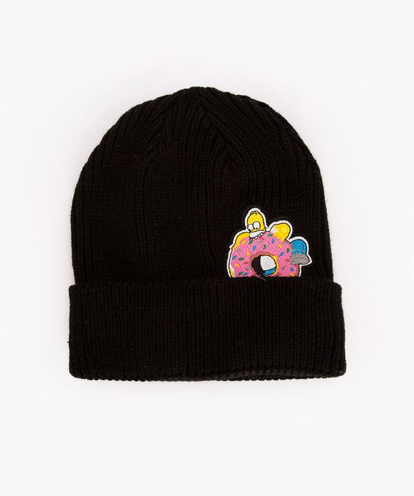 gorro tricot os Simpsons preto Único