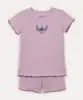 pijama curto infantil stitch lilás 8