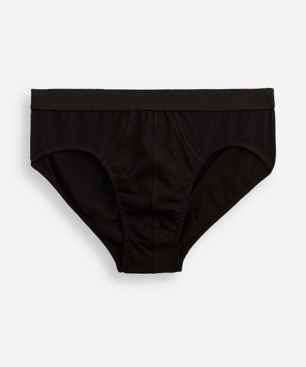 cueca slip masculina de algodão mash preta M