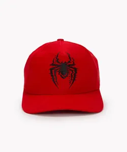 boné infantil spider miles morales aba curva vermelho Único
