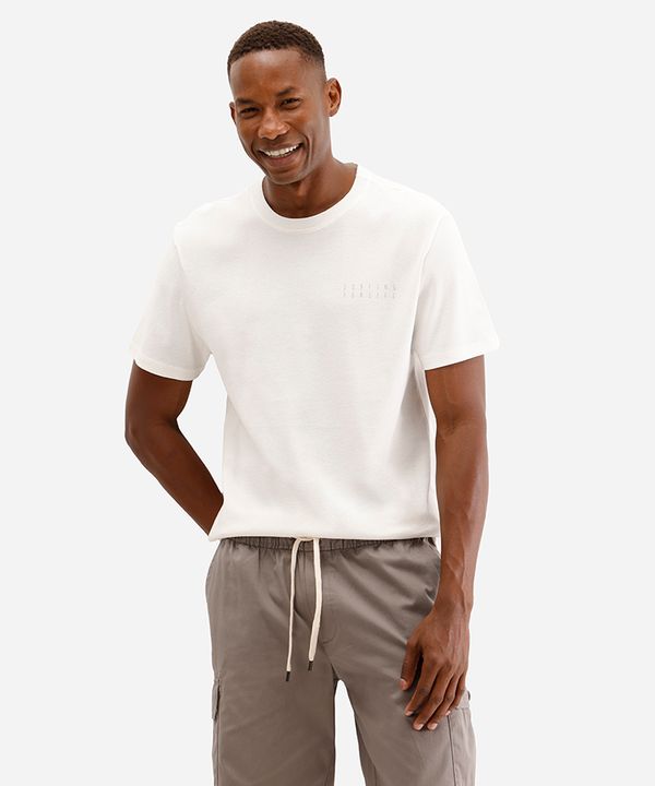 camiseta masculina de algodão surfing for life off white M