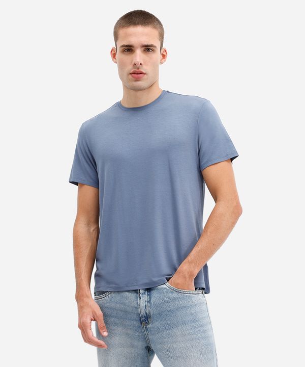 camiseta comfort masculina manga curta AIRtech azul PP