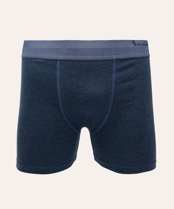 cueca boxer de algodão lupo azul M
