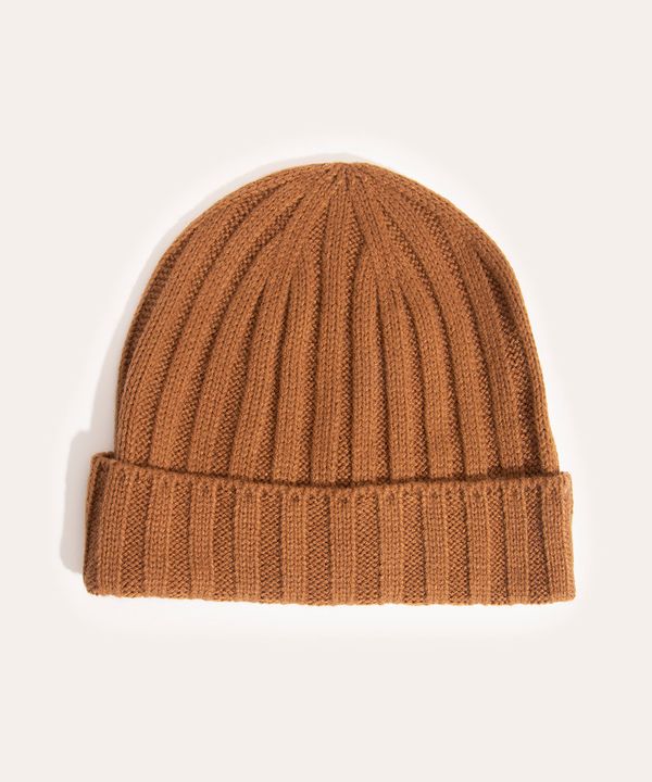 gorro básico canelado caramelo Único