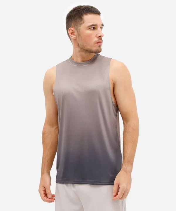 regata esportiva muscle masculina degradê marrom G