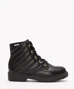 bota infantil matelassê molekinha preto 32