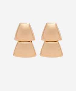 brinco trapézio dourado UNICO