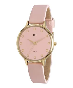 Kit de Relógio Analógico Mondaine Flower Power Feminino + Pulseira - 32023LPMGDH1K Dourado Único